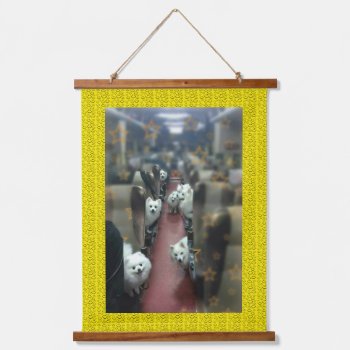 Take A Ride On The Dog Train Hanging Tapestry by stanrail at Zazzle