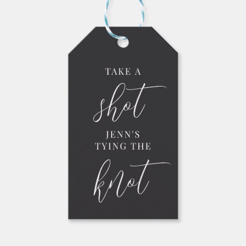 Take a Shot Shes Tying the Knot Bachelorette Gift Tags
