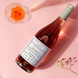 Take A Shot To Accept Bridal Party Wedding Favors Wine Label