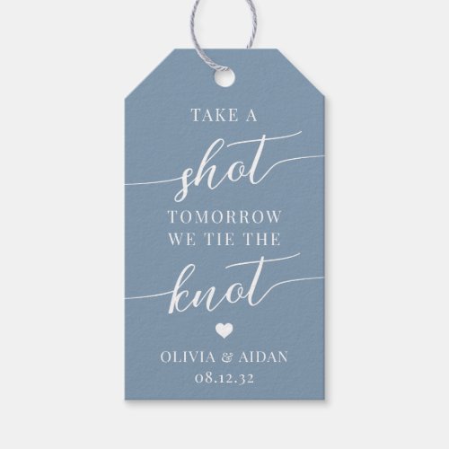 Take a Shot Tomorrow We Tie the Knot Wedding Gift Tags