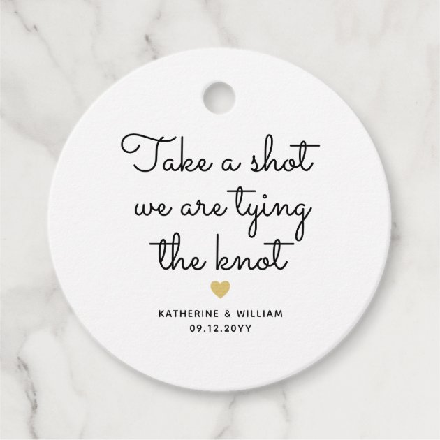 Take A Shot We Tie The Knot Wedding Gift IPHS776 Round Heavy Duty Stamp Wedding Favor Stamp Self Inking Rubber Stamp Personalized Stamp