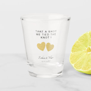 Take a Shot We Tied the Knot Shot Glass Favor
