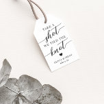 Take a Shot, We Tied the Knot Wedding Favor Gift Tags<br><div class="desc">Get the party started with these cute favor tags designed to attach to shot glasses or mini liquor bottles. Design features "take a shot, we tied the knot" in classic serif and calligraphy script lettering, along with a small heart. Personalize with your initials and wedding date beneath. Perfect for wedding...</div>
