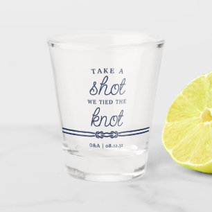 Take a Shot, We Tied the Knot Wedding Favor Shot Glass