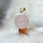 Take a Shot, We Tied the Knot Wedding Favor Tags<br><div class="desc">Get the party started with these cute favor tags designed to attach to shot glasses or mini liquor bottles. Design features "take a shot, we tied the knot" in classic serif and calligraphy script lettering on a dusty rose pink taupe background. Personalize with your initials and wedding date beneath. Perfect...</div>