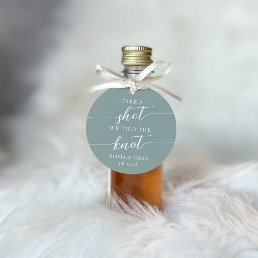 Take a Shot, We Tied the Knot Wedding Favor Tags