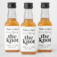 Take a Shot We're Tying the Knot Engagement Favor