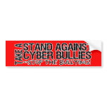 Take a Stand Against Cyber Bullies Bumper Sticker