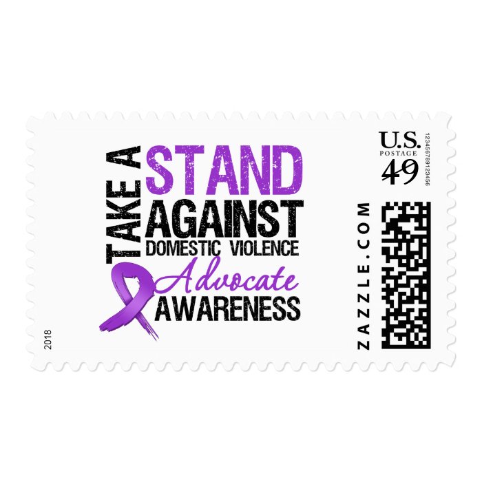 Take A Stand Against Domestic Violence Postage Stamps