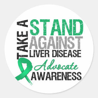 Take a Stand Against Liver Disease Classic Round Sticker