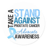 Take a Stand Against Prostate Cancer Classic Round Sticker