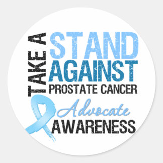 Take a Stand Against Prostate Cancer Classic Round Sticker