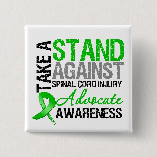 * Take a Stand Against Spinal Cord Injury Button (Front)