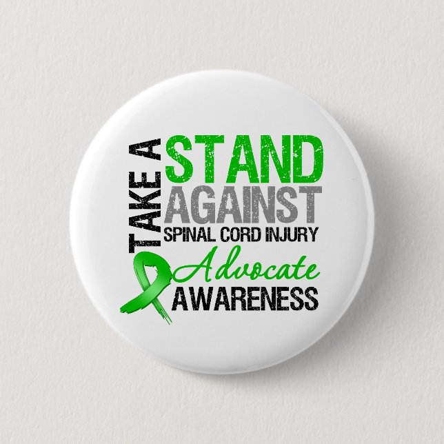 * Take a Stand Against Spinal Cord Injury Pinback Button (Front)