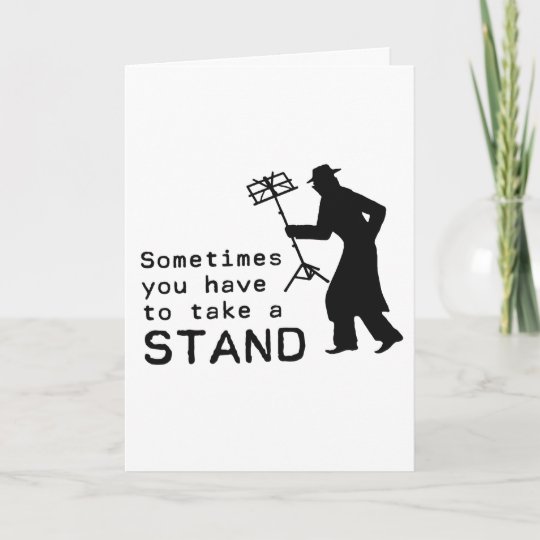 Take a Stand Card | Zazzle.com