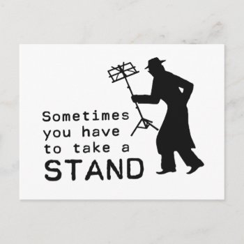 Take A Stand Postcard by The_Shirt_Yurt at Zazzle