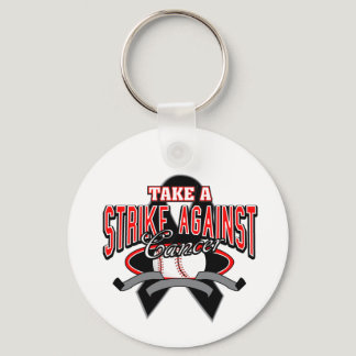 Take a Strike Against Melanoma Cancer Keychain