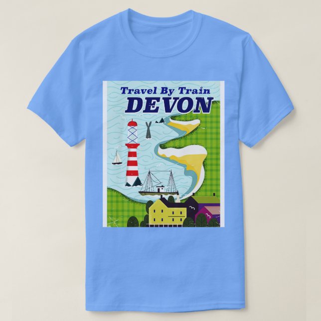 Take a Train to Devon T-Shirt (Design Front)