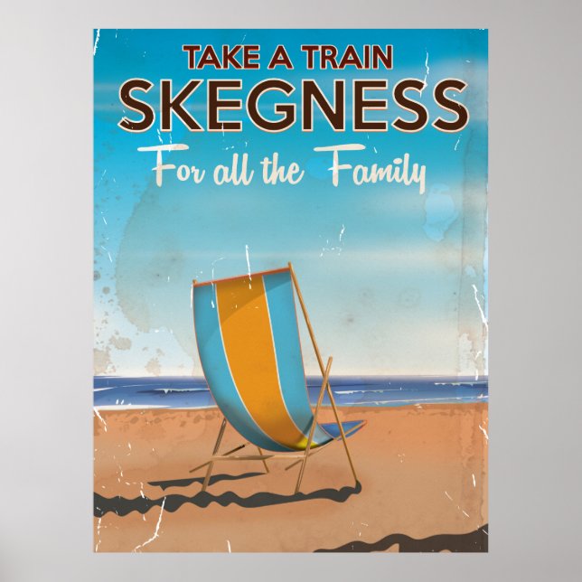 Take a Train to Skegness travel poster. Poster (Front)
