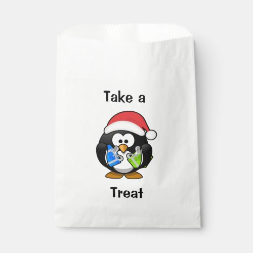 Take a Treat Cute Penguin Favor Bag