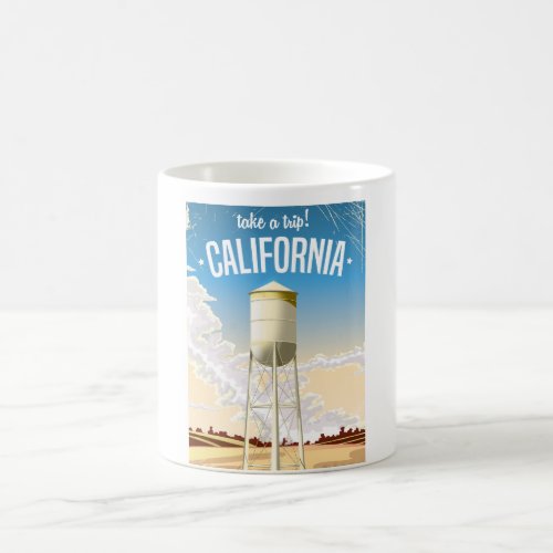 Take a Trip Retro California travel poster Coffee Mug