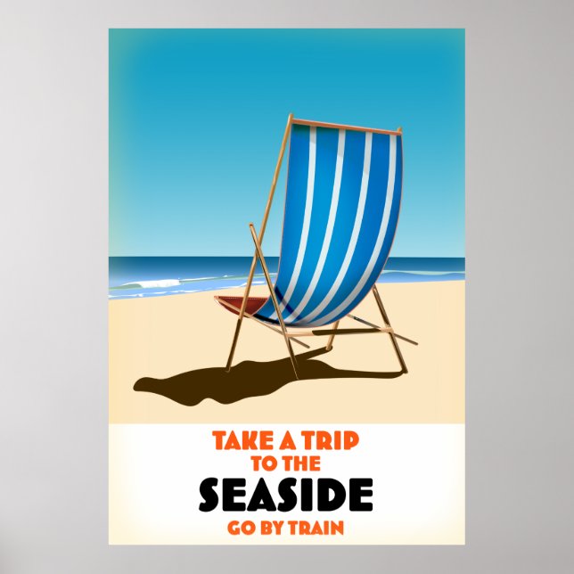 Take a trip to the seaside poster (Front)
