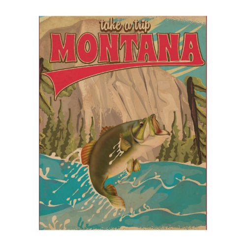 Take a trip _ Vintage montana travel poster