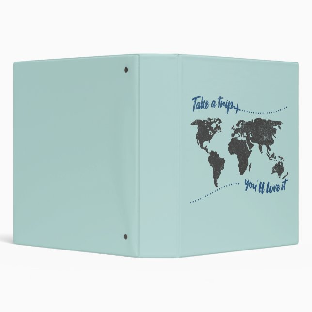 Take a trip, you'll love it 3 ring binder (Background)