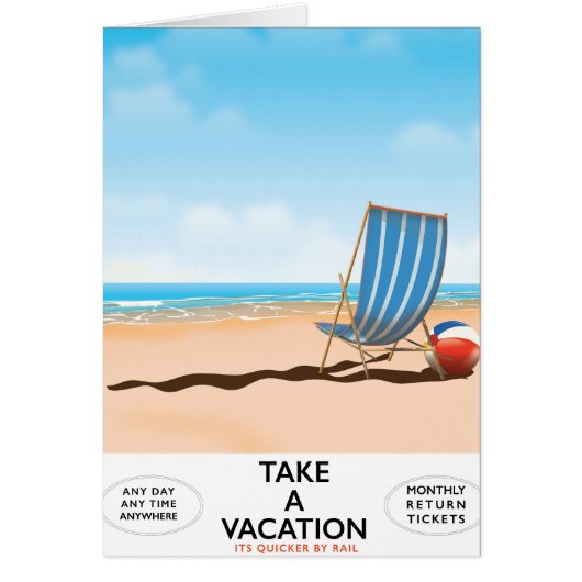 Take a Vacation Cards (Front)