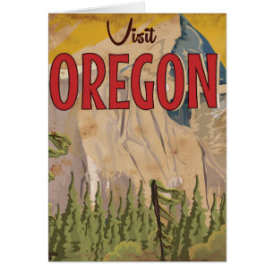 Take a vacation - Oregon vintage travel poster. Cards