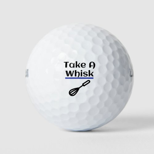 Take A Whisk Baking Pun Cooking Gift Funny Golf Balls