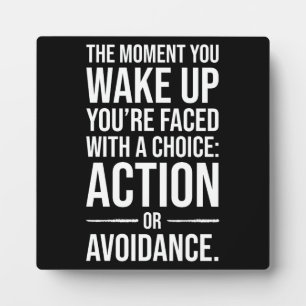 Take Action - Gym, Hustle, Success Motivational Plaque