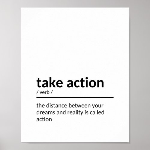 TAKE ACTION NOW POSTER