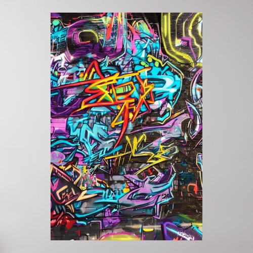 Take Action With Cool and Fun Graffiti Street Art Poster