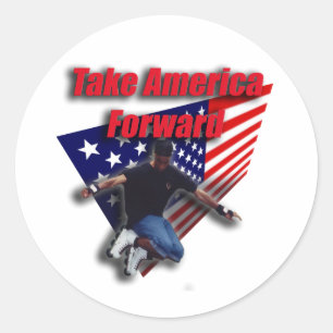 Take America Forward Classic Round Sticker