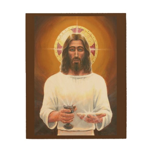 Take and eat this is my body Jesus Artwork Wood Wall Art