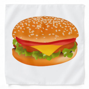 Take-away burger bandana