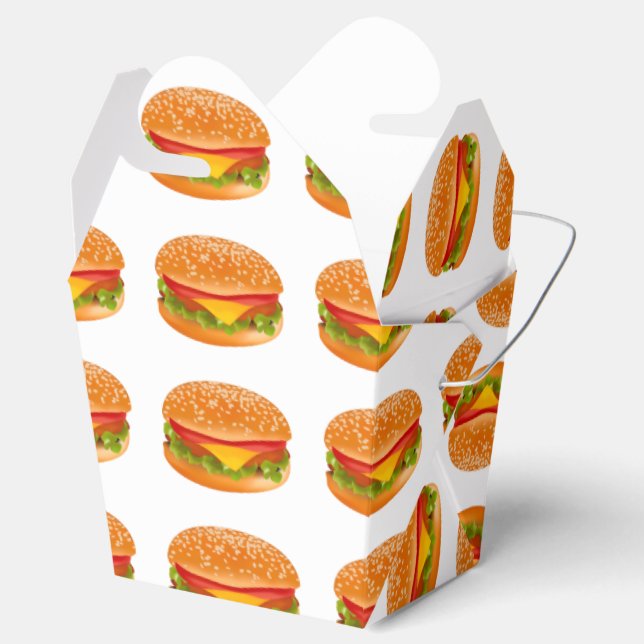 Take-away burger favor boxes (Opened)