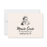 Take Care Cards - Marie Curie Is Cheering You On Take Care Cards - Marie Curie Is Cheering You On