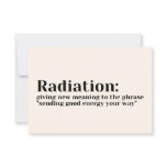 Take Care Cards - New Meaning Radiation Take Care Cards - New Meaning Radiation