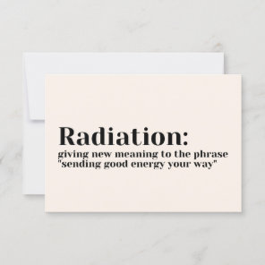 Take Care Cards - New Meaning Radiation