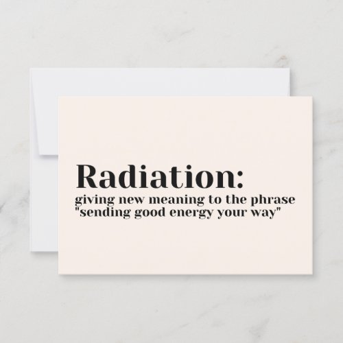 Take Care Cards _ New Meaning Radiation