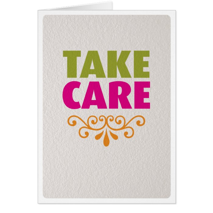 Take care get well soon card