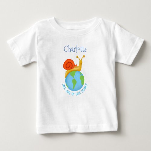 Take care of our planet baby T_Shirt