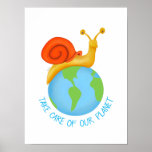 Take care of our planet poster