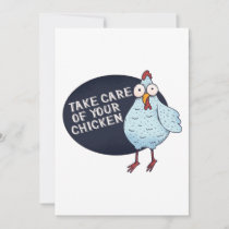 Take Care Of Your Chicken Thank You Card