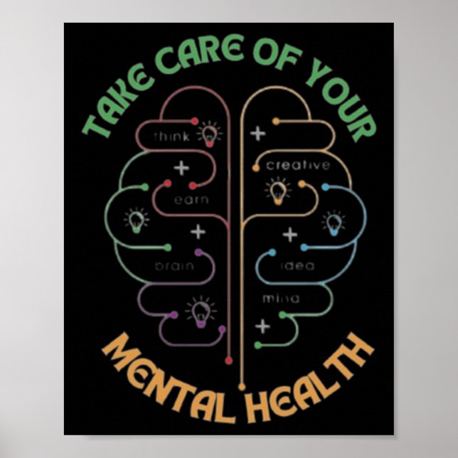 Take Care Of Your Mental Health  Poster (Front)
