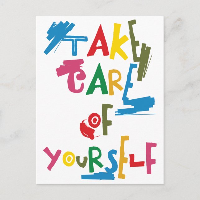 Take care of yourself postcard (Front)