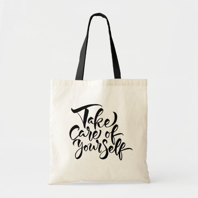 Take Care of Yourself Tote Bag (Front)