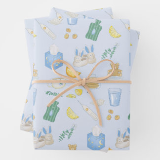 Take Care Sick Day Get Well Soon Self Care  Wrapping Paper Sheets